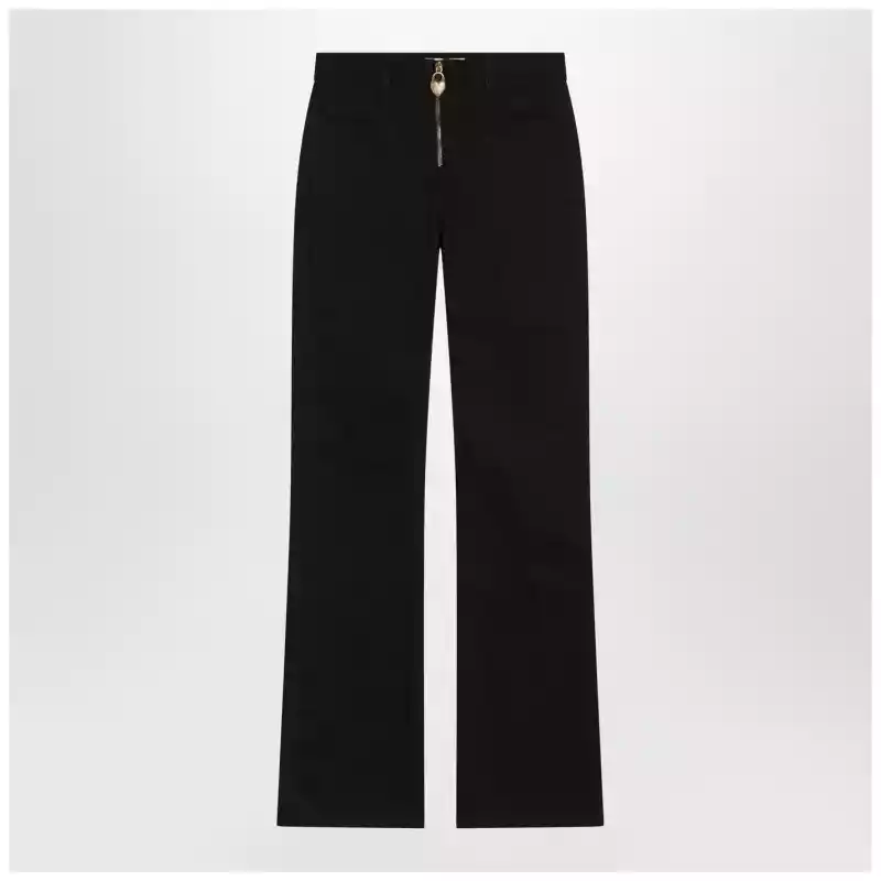 Chloé Black slim jeans with charm zip
