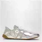 Chloé Kick Sneakers in Palladium Metallic Finish