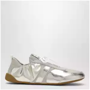 Chloé Kick Sneakers in Palladium Metallic Finish