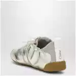Chloé Kick Sneakers in Palladium Metallic Finish