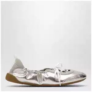 Chloé Kick ballet sneakers in metallic nappa leather