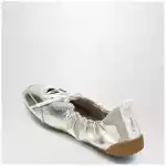 Chloé Kick ballet sneakers in metallic nappa leather