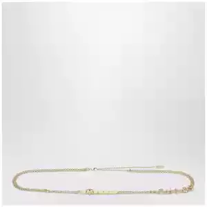 Chloé Gold-tone belt with logo lettering
