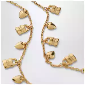 Chloé Paddington necklace with gold-tone brass charms