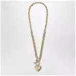 Chloé Gold/Ivory heart chain necklace