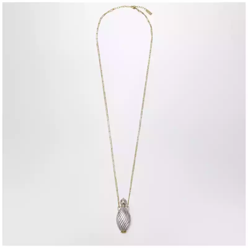 Chloé Gold- and silver-plated brass bottle pendant necklace
