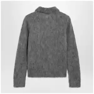 Chloé Smoke grey alpaca-blend cardigan