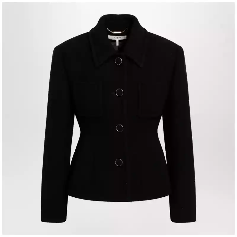 Chloé Black wool-blend jacket