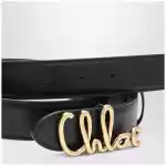 Chloé Iconic calfskin leather belt in black