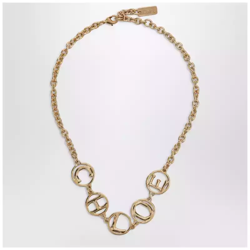 Chloé Script Vintage Gold choker