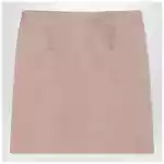 Chloé Short pink satin pencil skirt