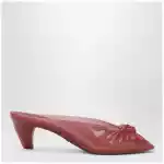 Chloé Pink transparent TPU Jelly mules with bow