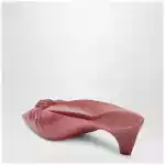 Chloé Pink transparent TPU Jelly mules with bow