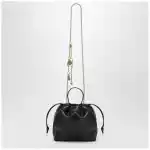 Chloé Small Icons shoulder bag with chain in lambskin black
