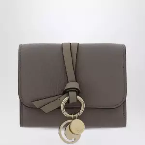 Chloé Small Alphabet trifold wallet grey