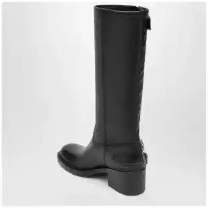 Chloé Dakota knee-high biker boots in black leather