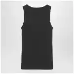 S Max Mara Green ribbed tank top in wool and cashmere
