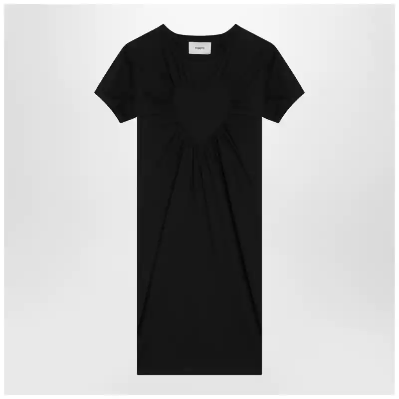 Coperni Black mini dress with heart