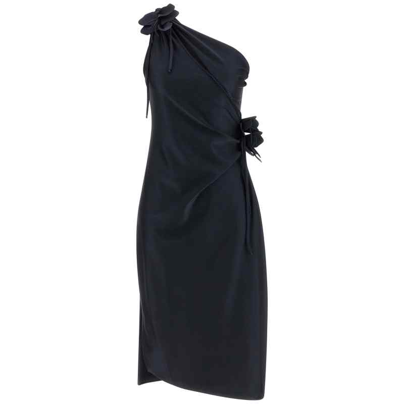 Coperni Asymmetric Mini Flower Dress