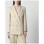 P.A.R.O.S.H. Champagne double-breasted jacket