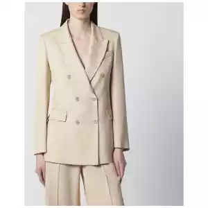 P.A.R.O.S.H. Champagne double-breasted jacket