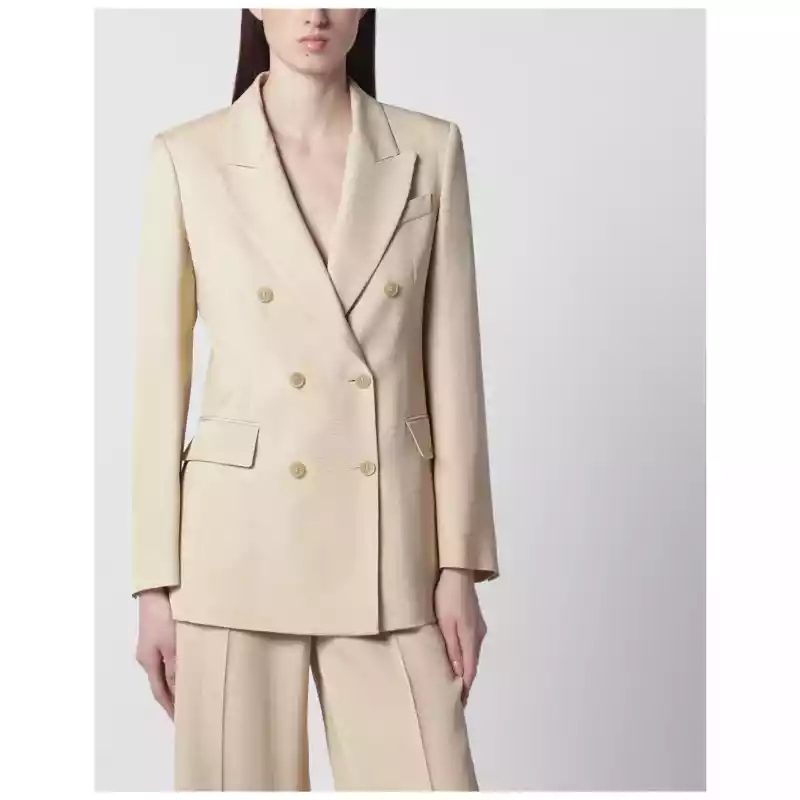 P.A.R.O.S.H. Champagne double-breasted jacket