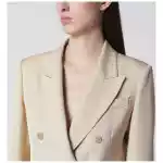 P.A.R.O.S.H. Champagne double-breasted jacket