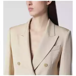 P.A.R.O.S.H. Champagne double-breasted jacket