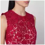 P.A.R.O.S.H. Red lace midi dress