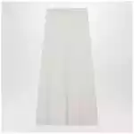 Max Mara Ivory skirt in stretch cashmere knit