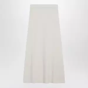 Max Mara Ivory skirt in stretch cashmere knit