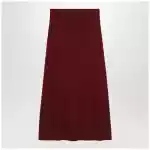 Max Mara Raspberry skirt in stretch cashmere knit