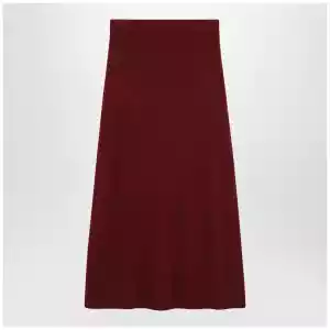 Max Mara Raspberry skirt in stretch cashmere knit