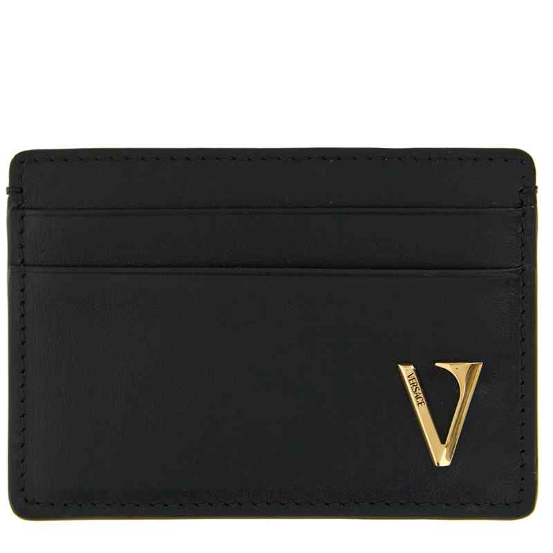 Versace V Logo Card Holder