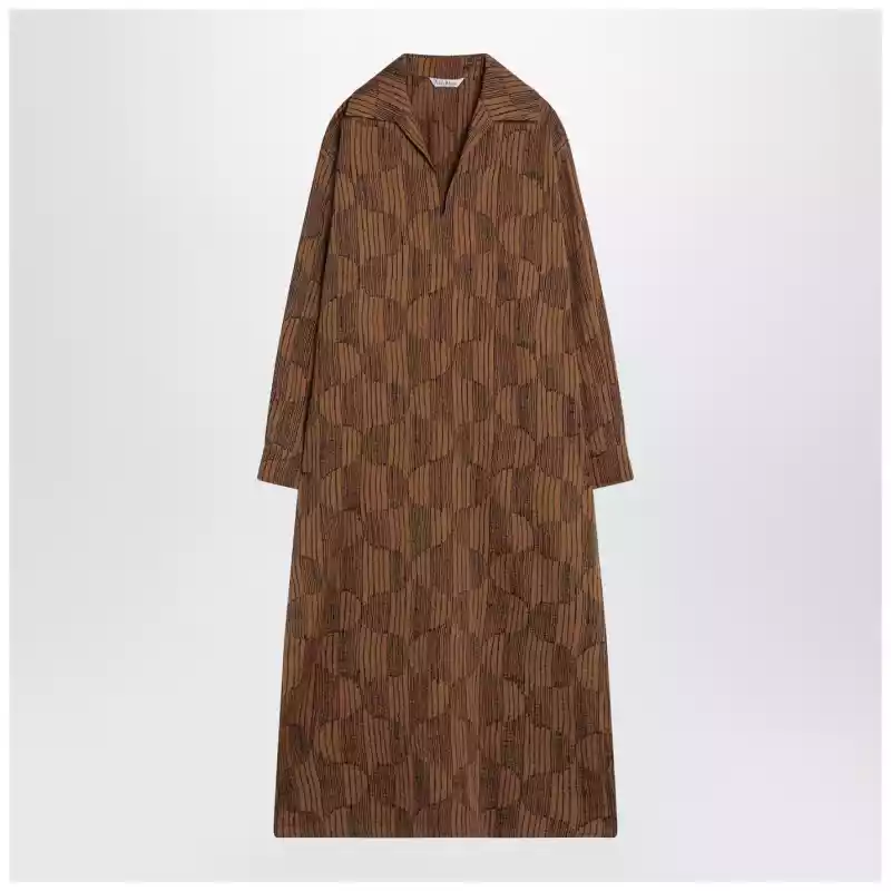 Max Mara Olive green shirt dress in cotton