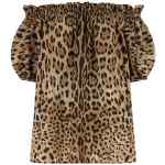 Dolce & Gabbana Animal Print Cotton Top
