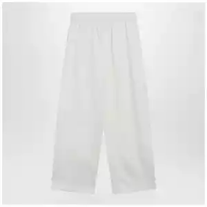 Max Mara White silk blend trousers