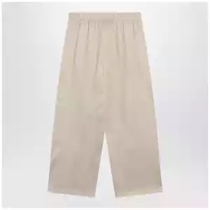 Max Mara Beige silk blend trousers