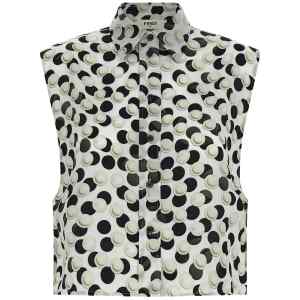 Fendi Polka Dot Crop Top