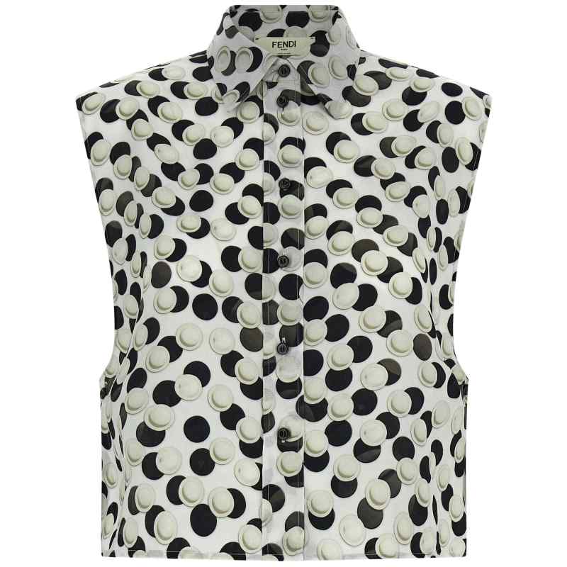 FS8332AW9IF0GME_01_M_2026-02-24T10-22-35.77Z Fendi Polka Dot Crop Top