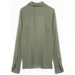 Ami Paris Olive green silk shirt