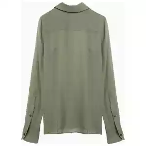 Ami Paris Olive green silk shirt