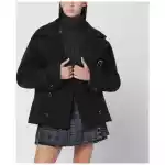 Durazzi Milano Dark grey mélange wool coat