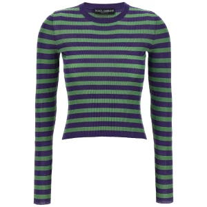 Dolce & Gabbana Striped Viscose Sweater