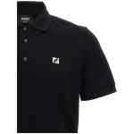 Fendi Ff Metallic Logo Polo Shirt