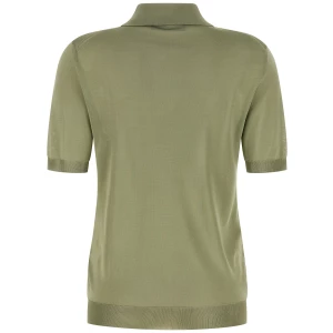 Fendi Shiny Viscose Polo Shirt