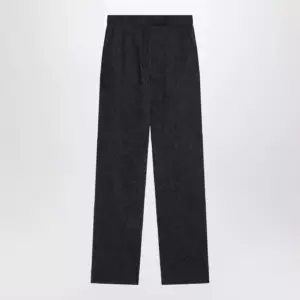 Max Mara Midnight blue trousers in cotton denim effect