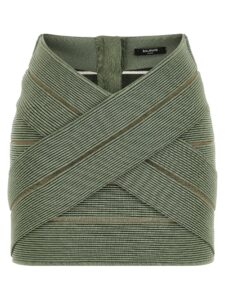 Balmain V-shaped Waist Skirt
