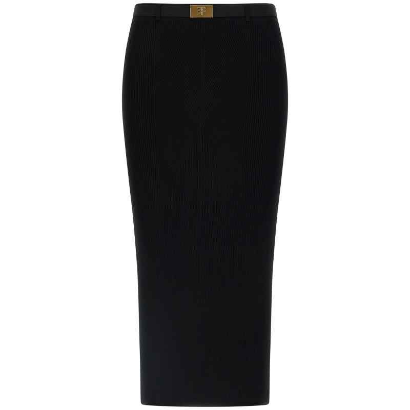 Elisabetta Franchi Ribbed Knit Skirt