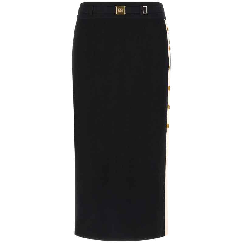 Elisabetta Franchi Side Band Skirt